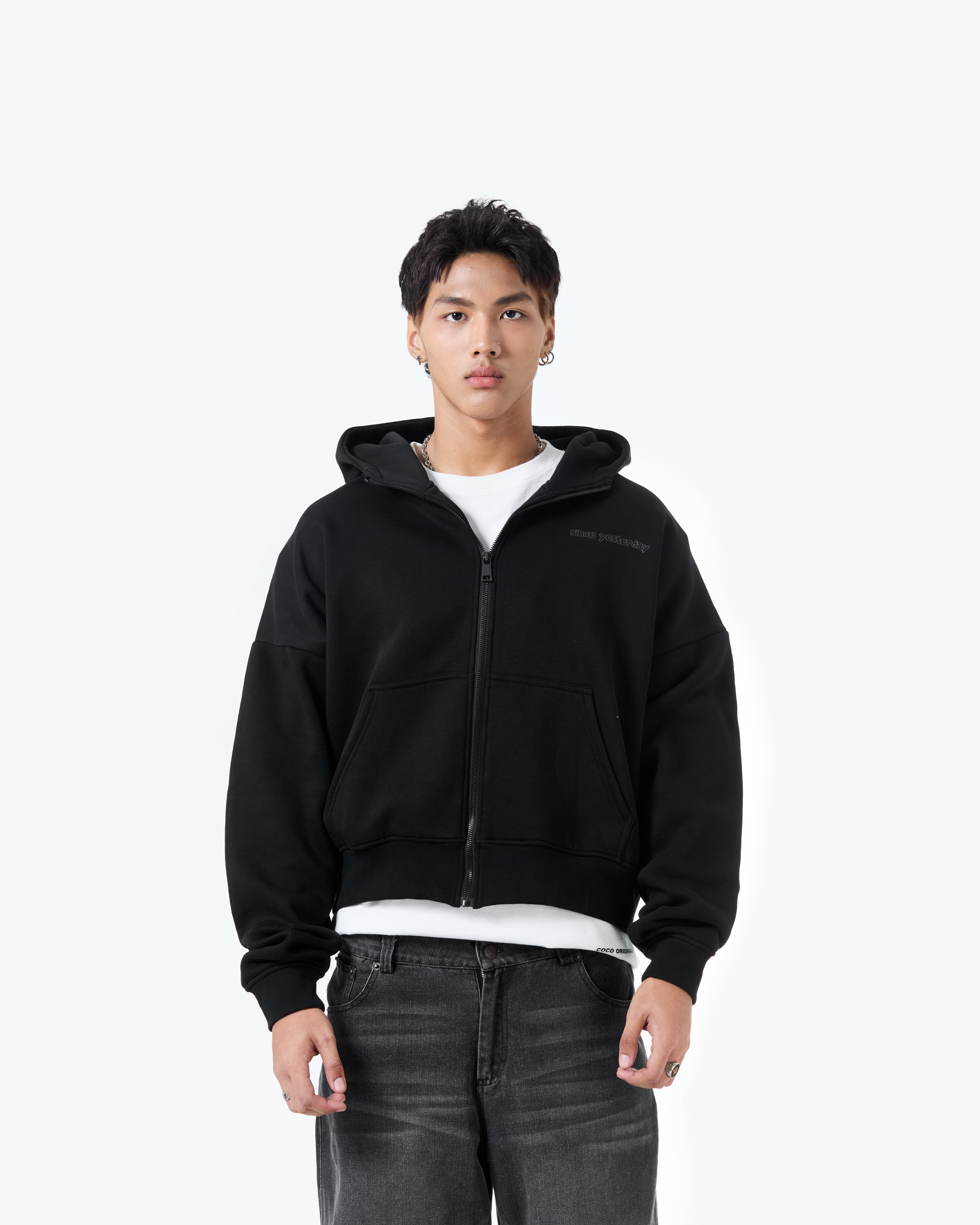 Connect The Words Zip-Up Hoodie