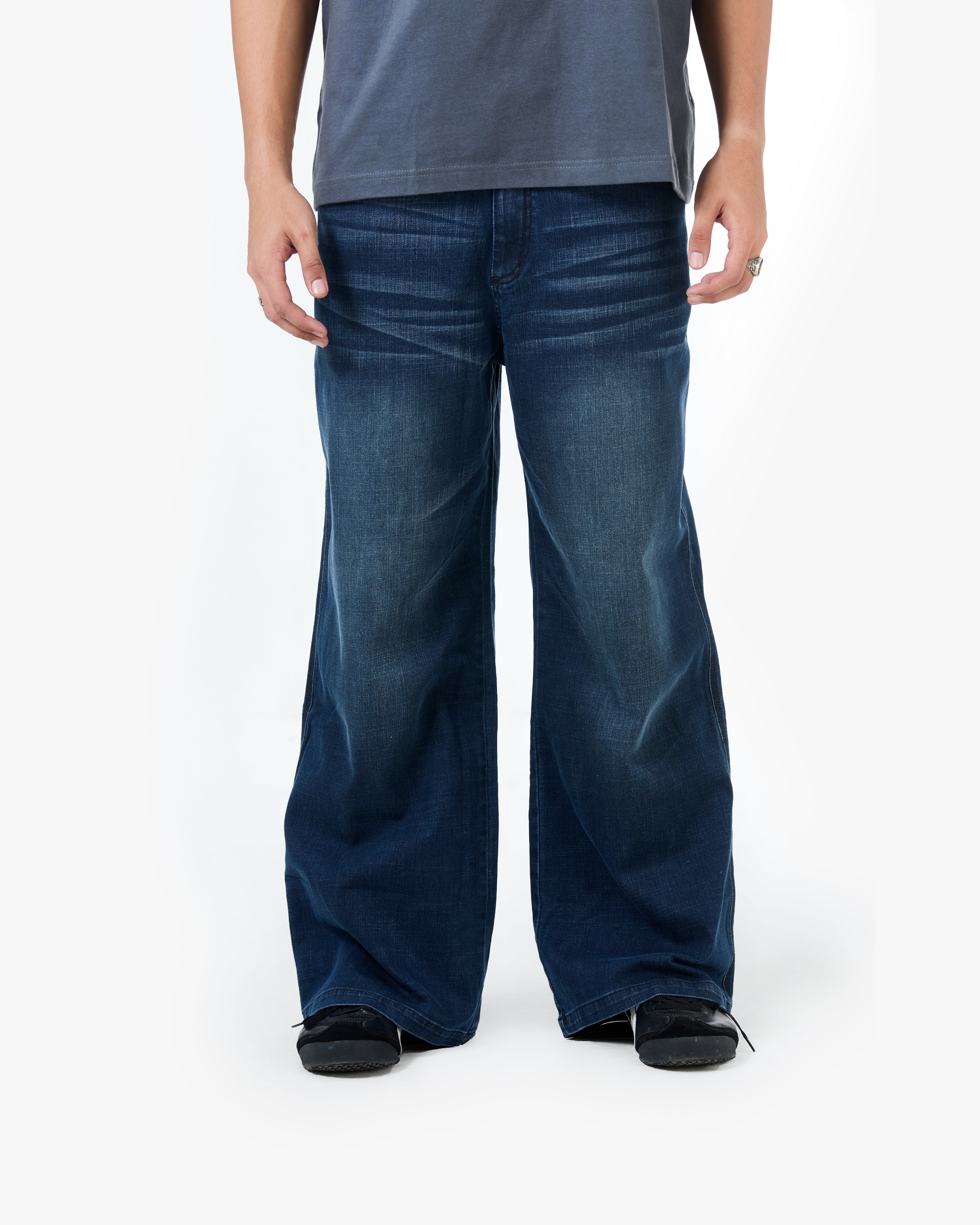 Vintage Washed Straight Denim Blue 02