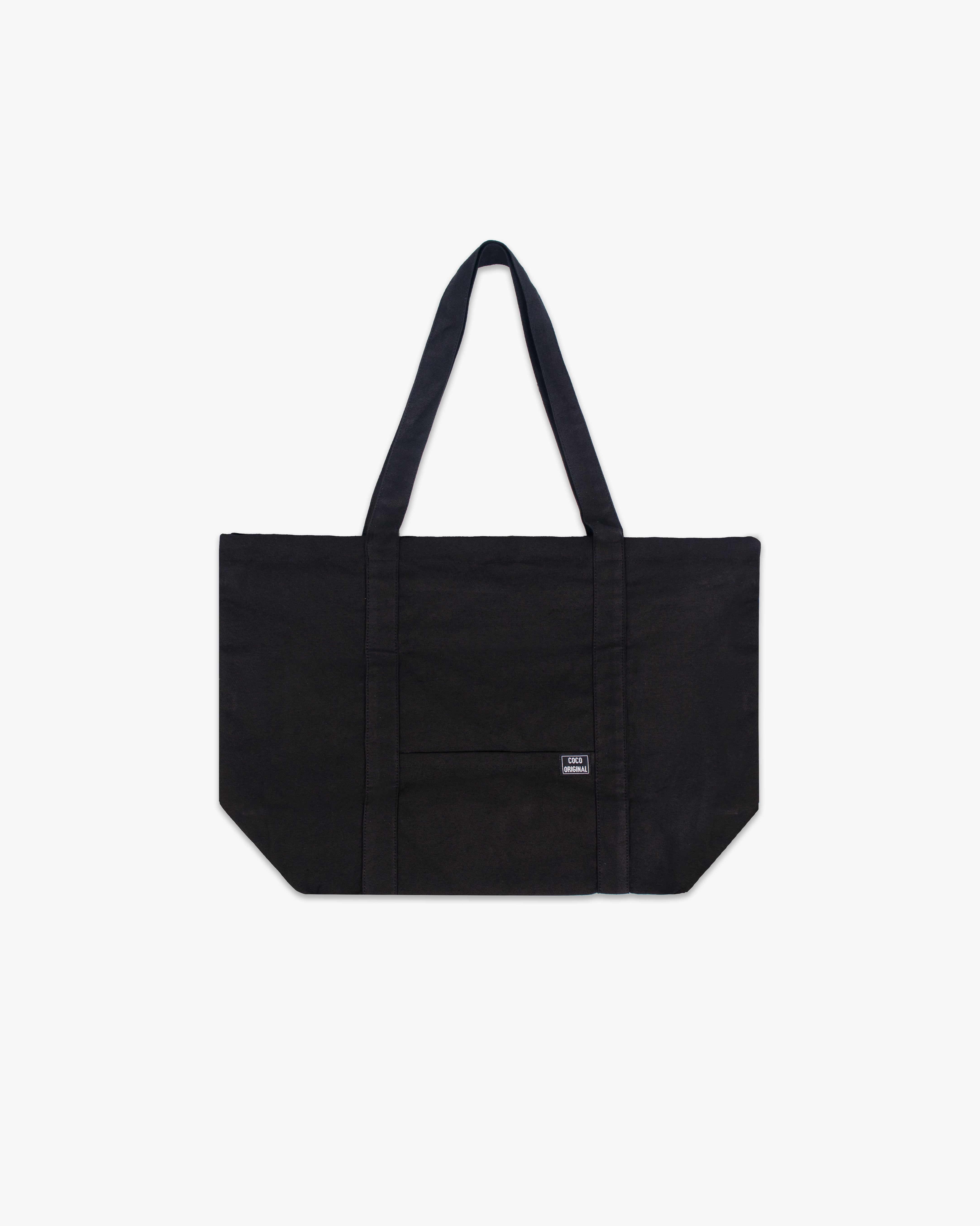 Calligraphy Tote Bag Black