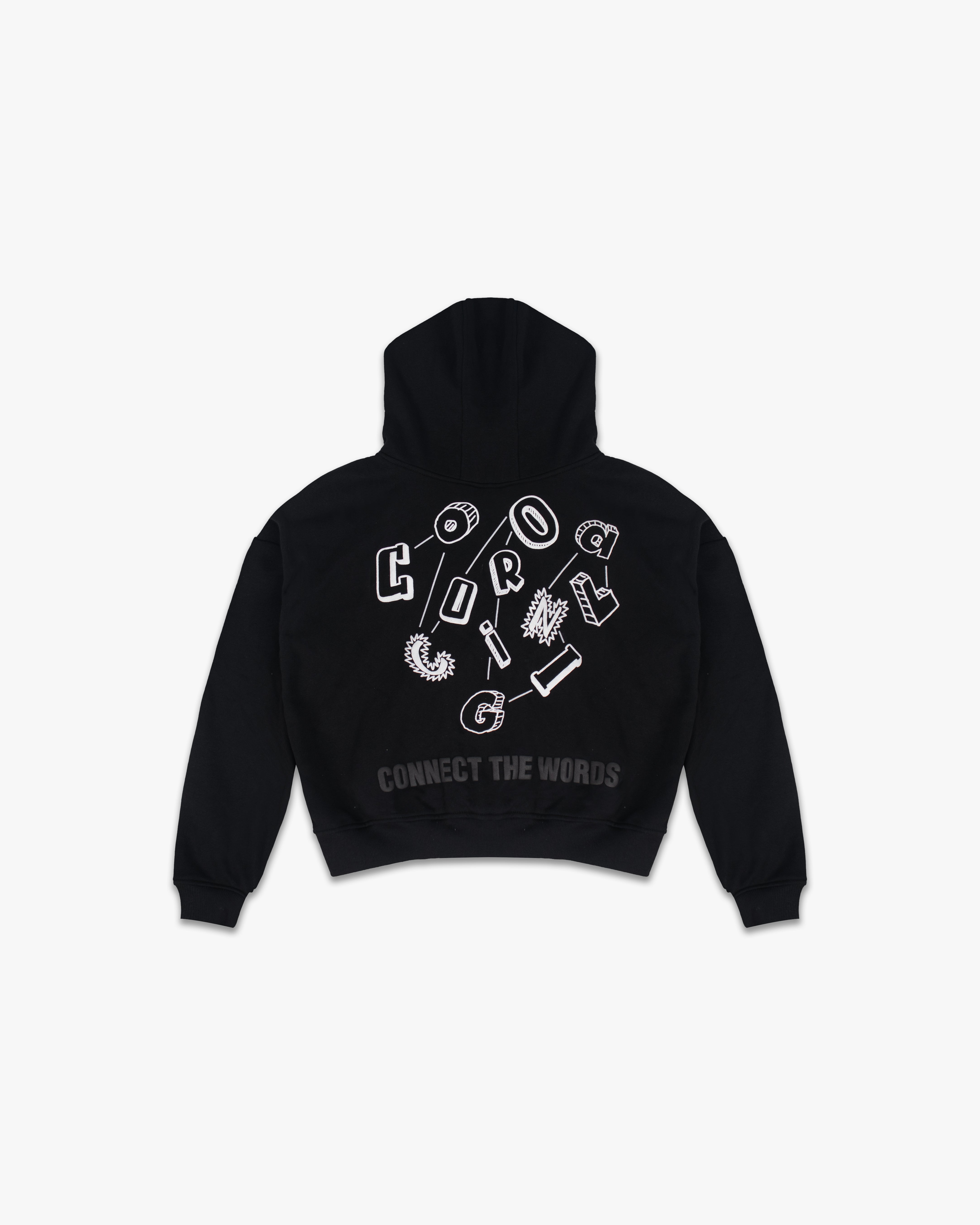 Connect The Words Zip-Up Hoodie