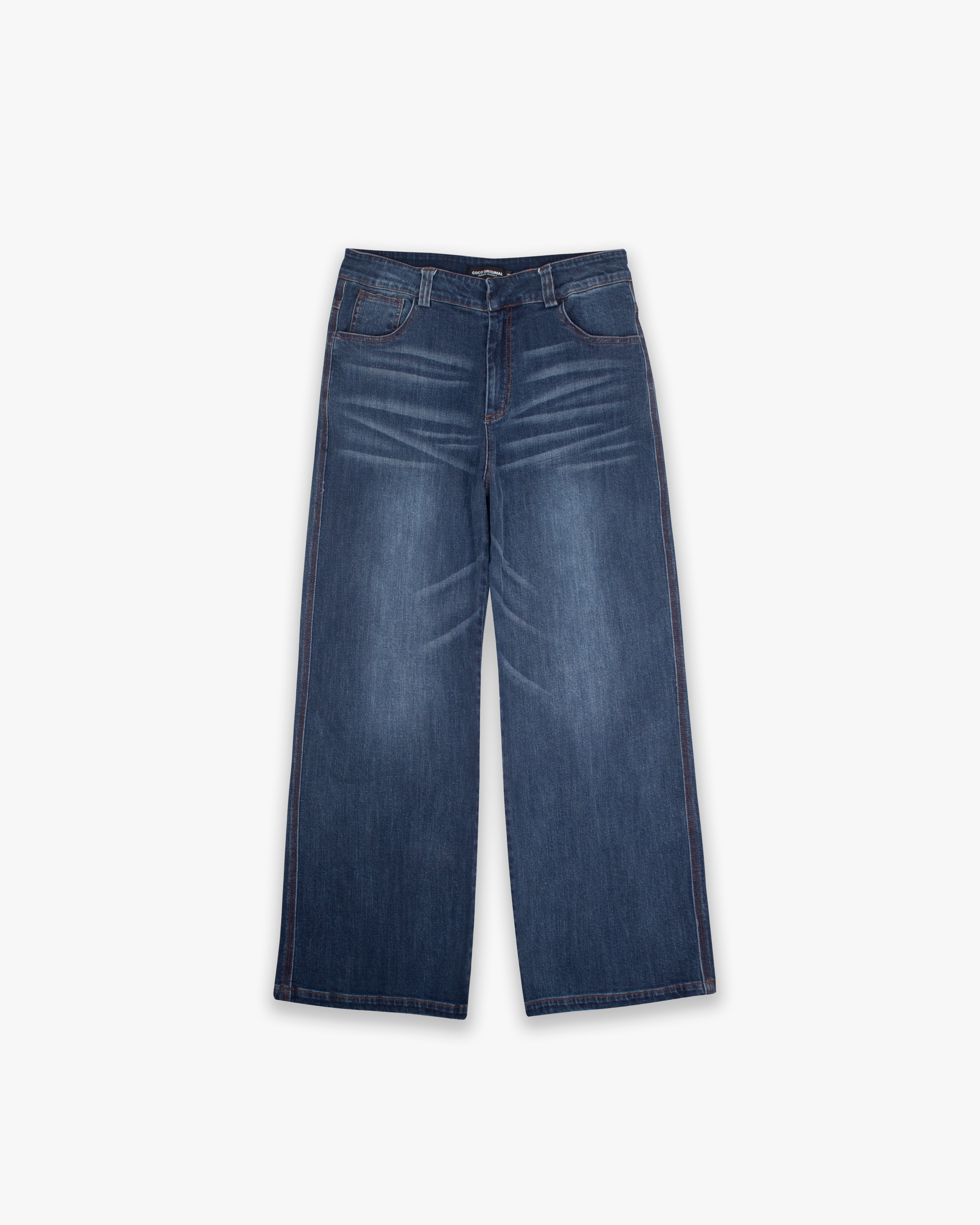 Vintage Washed Straight Denim Blue 03